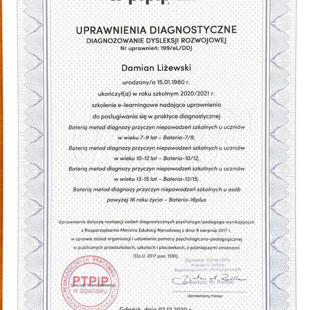 Powiększ obraz: certificate 20