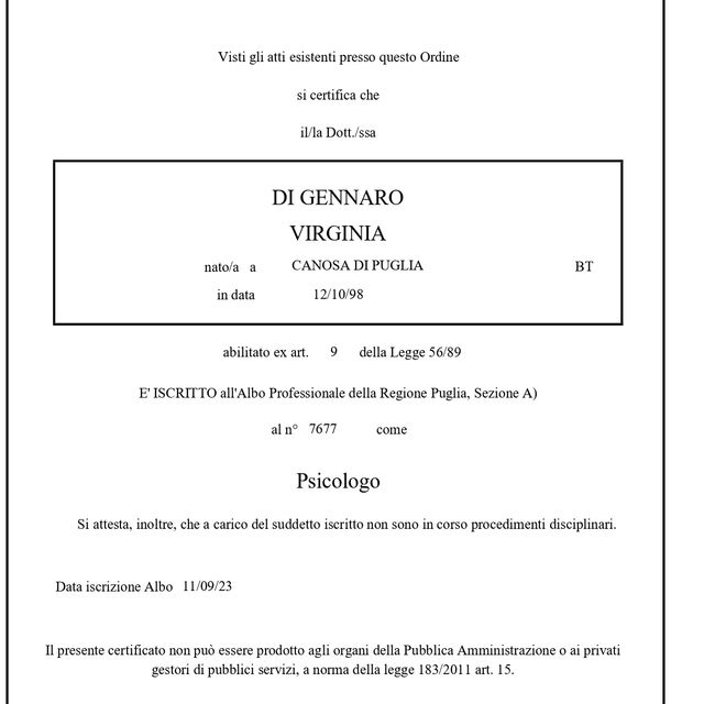 Ingrandire l'immagine: certificate 1