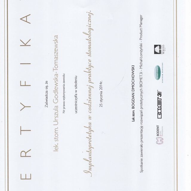 Powiększ obraz: certificate 70