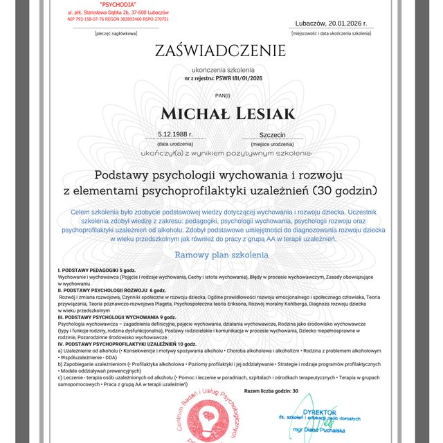 Powiększ obraz: certificate 85