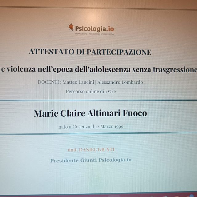 Ingrandire l'immagine: certificate 3