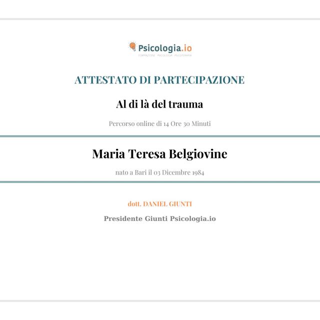 Ingrandire l'immagine: certificate 20