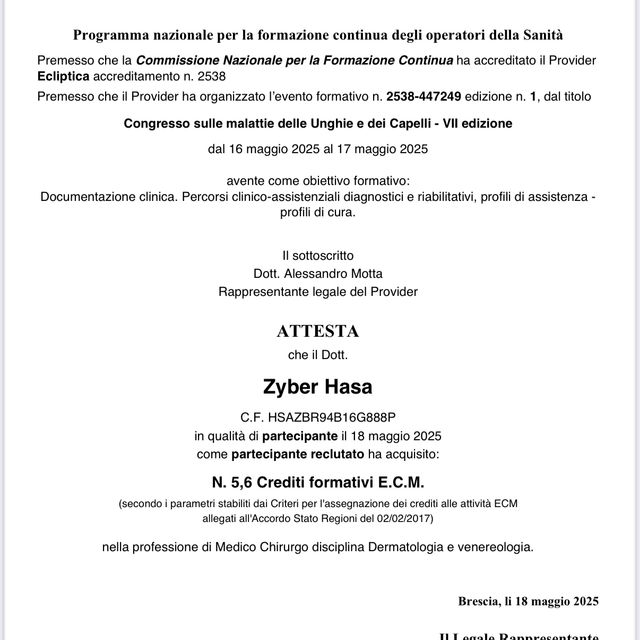 Ingrandire l'immagine: certificate 1