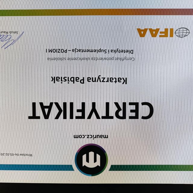 Powiększ obraz: certificate 8