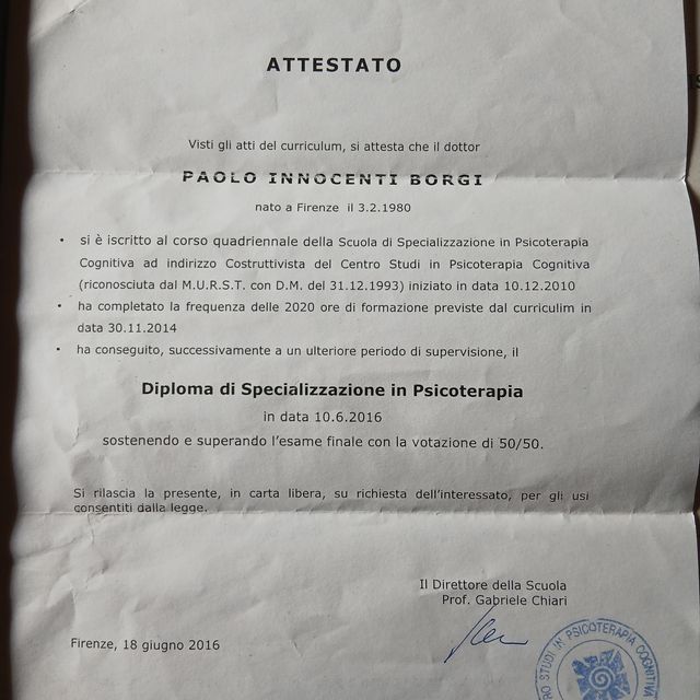 Ingrandire l'immagine: certificate 1