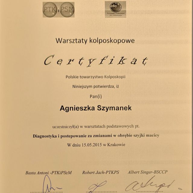 Powiększ obraz: certificate 70