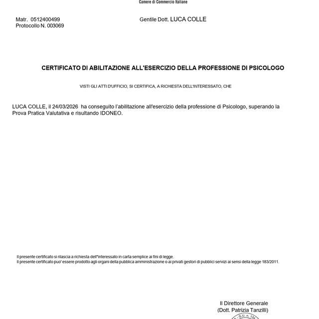 Ingrandire l'immagine: certificate 1