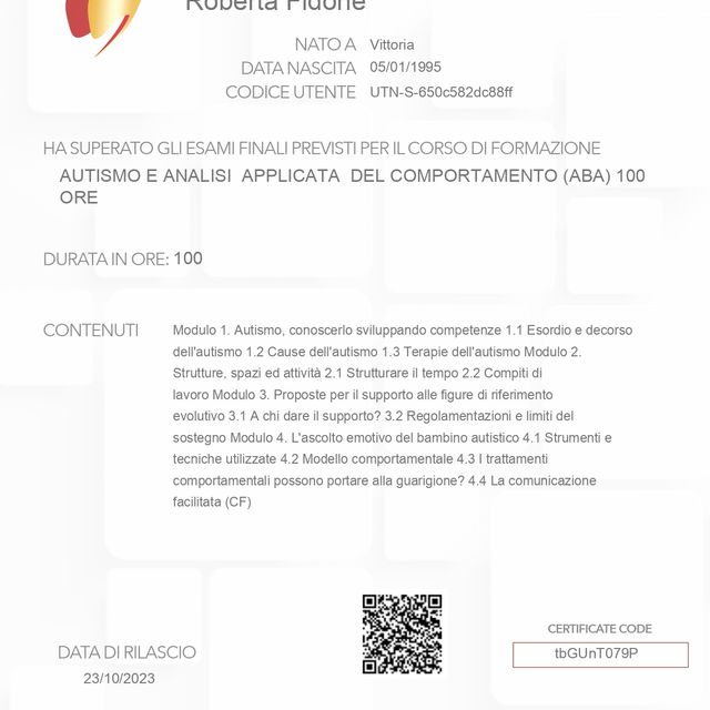 Ingrandire l'immagine: certificate 2