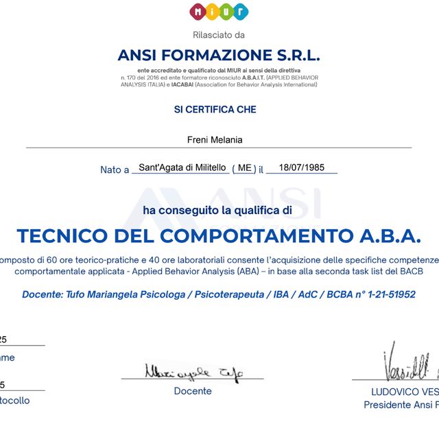 Ingrandire l'immagine: certificate 1