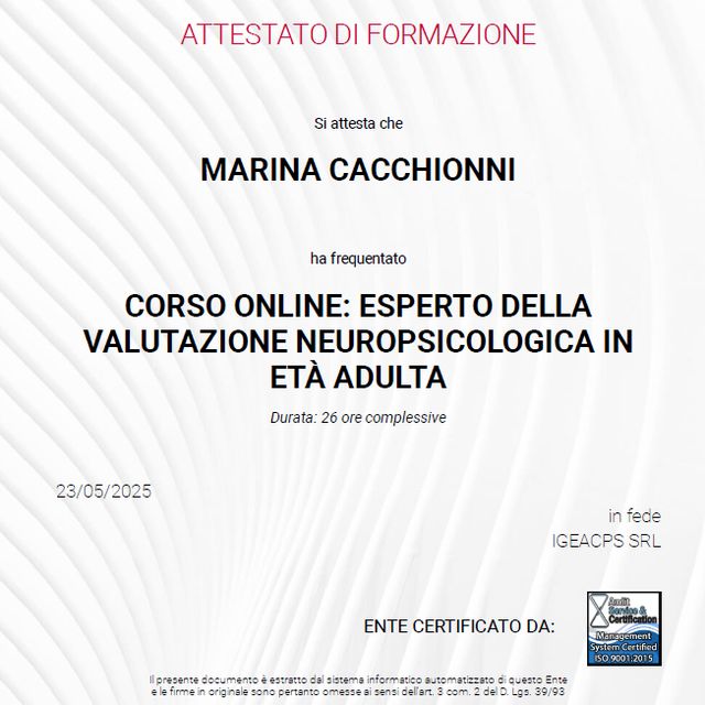 Ingrandire l'immagine: certificate 2