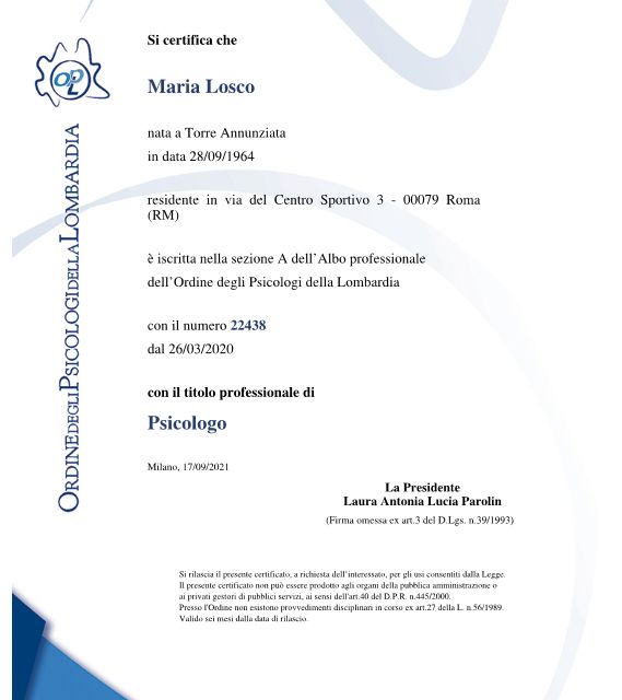 Ingrandire l'immagine: certificate 1