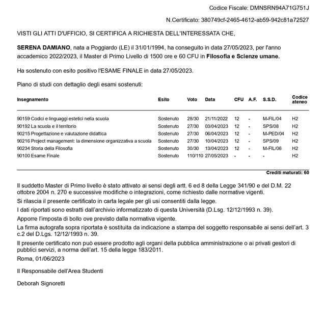 Ingrandire l'immagine: certificate 1