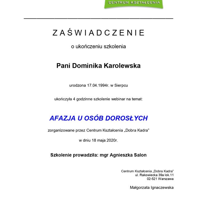Powiększ obraz: certificate 1