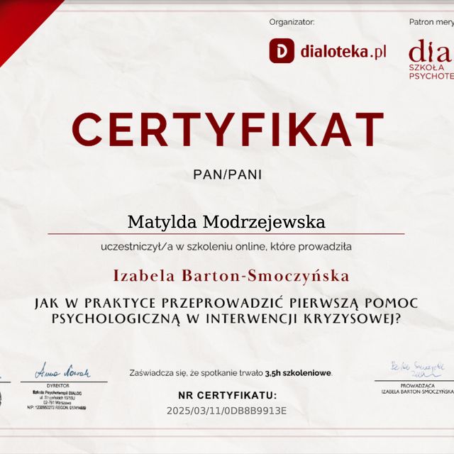 Powiększ obraz: certificate 9