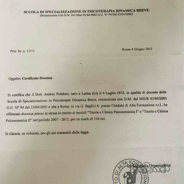 Ingrandire l'immagine: certificate 10