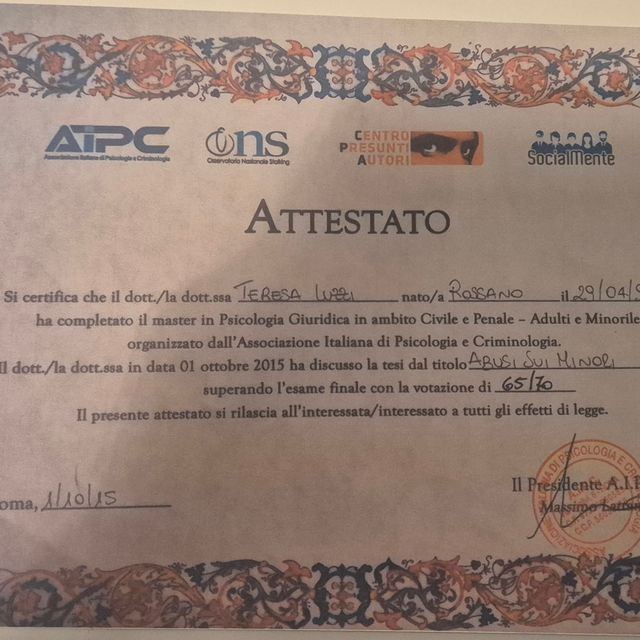 Ingrandire l'immagine: certificate 4