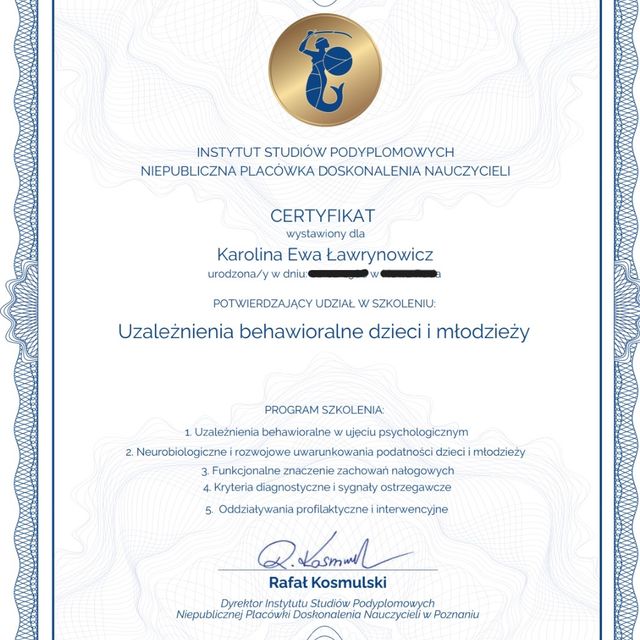 Powiększ obraz: certificate 8