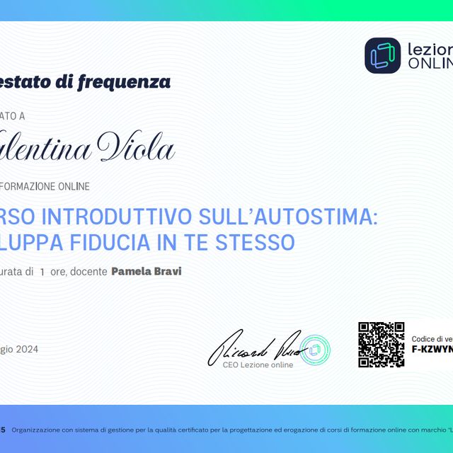 Ingrandire l'immagine: certificate 1