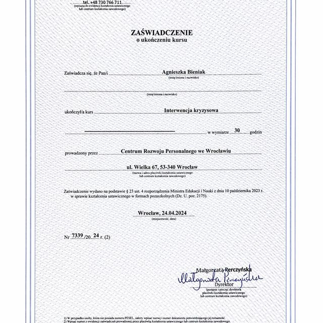 Powiększ obraz: certificate 14