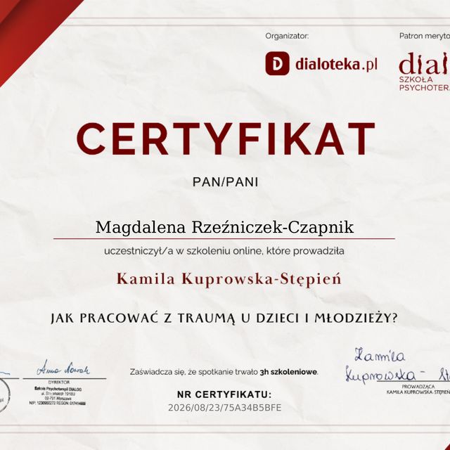 Powiększ obraz: certificate 15
