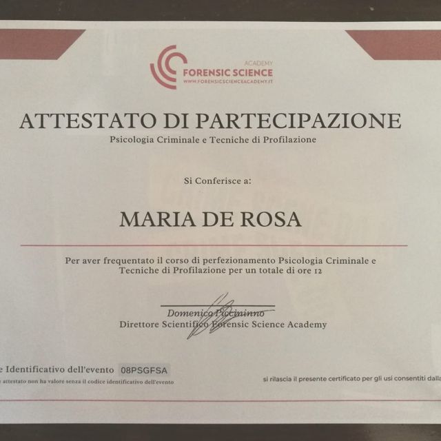 Ingrandire l'immagine: certificate 1