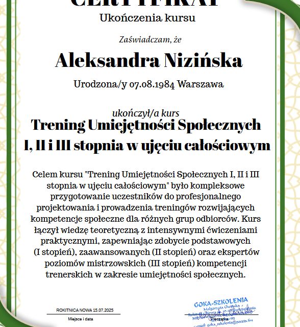 Powiększ obraz: certificate 15