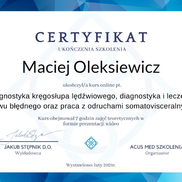 Powiększ obraz: certificate 70