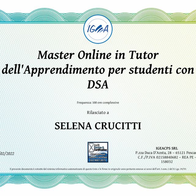 Ingrandire l'immagine: certificate 1