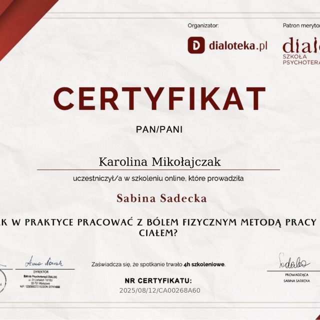 Powiększ obraz: certificate 4