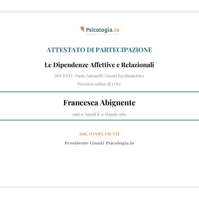 Ingrandire l'immagine: certificate 6