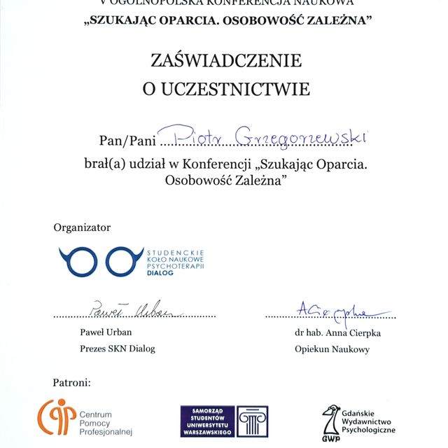 Powiększ obraz: certificate 38