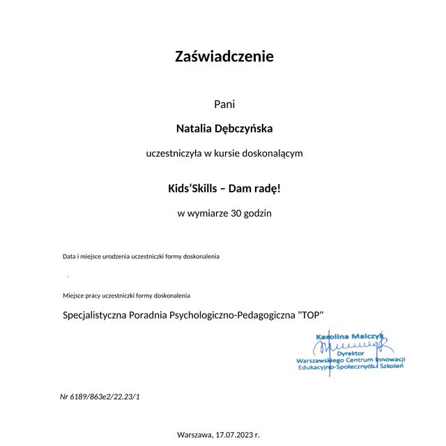 Powiększ obraz: certificate 10