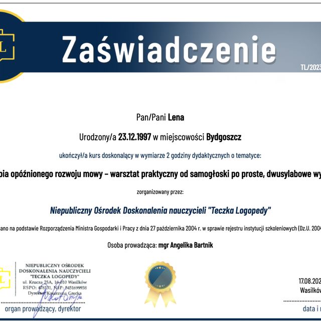 Powiększ obraz: certificate 30
