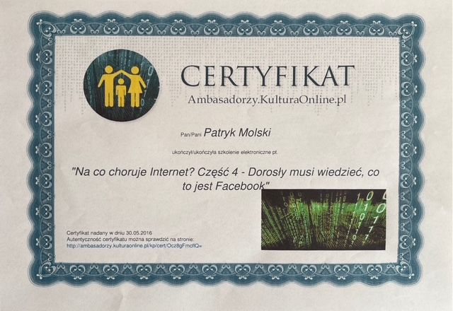 Powiększ obraz: certificate 112