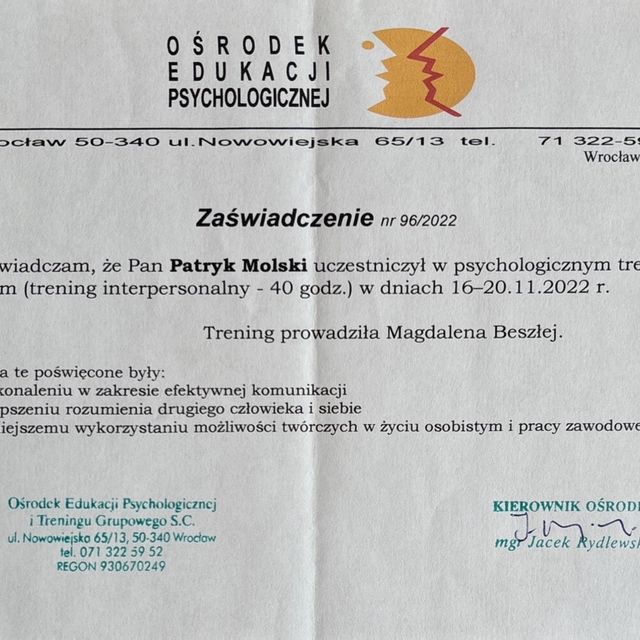 Powiększ obraz: certificate 95