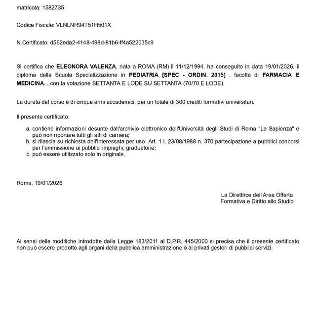 Ingrandire l'immagine: certificate 1