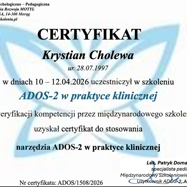 Powiększ obraz: certificate 17