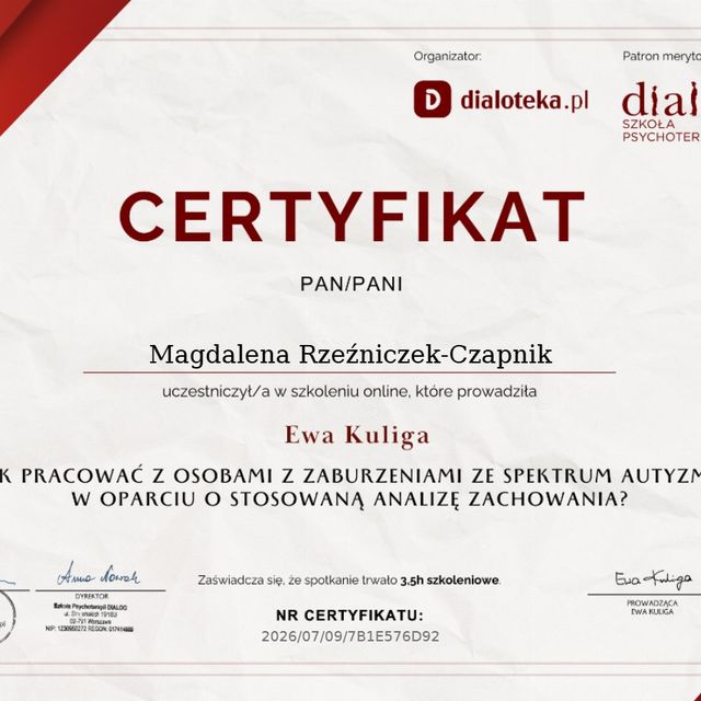 Powiększ obraz: certificate 10