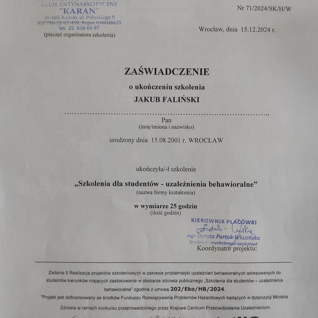 Powiększ obraz: certificate 8