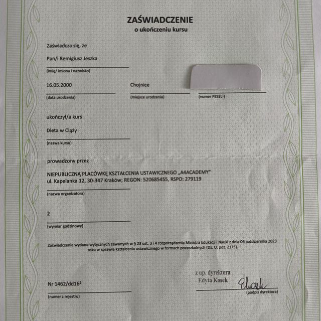 Powiększ obraz: certificate 25