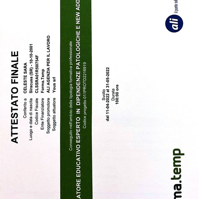 Ingrandire l'immagine: certificate 8