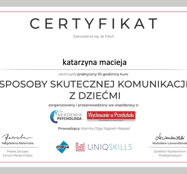 Powiększ obraz: certificate 8
