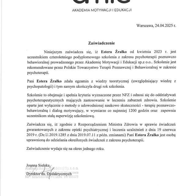 Powiększ obraz: certificate 8