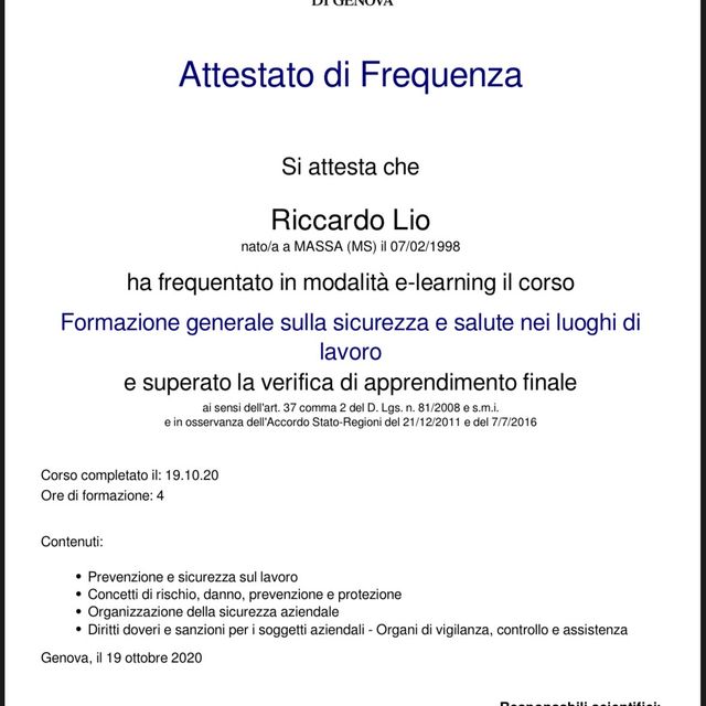 Ingrandire l'immagine: certificate 7