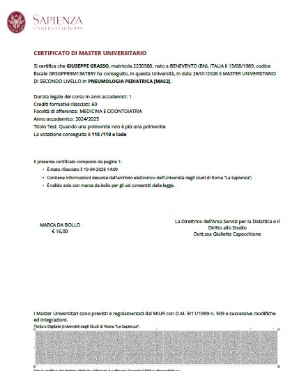 Ingrandire l'immagine: certificate 1
