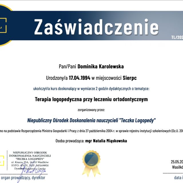 Powiększ obraz: certificate 9