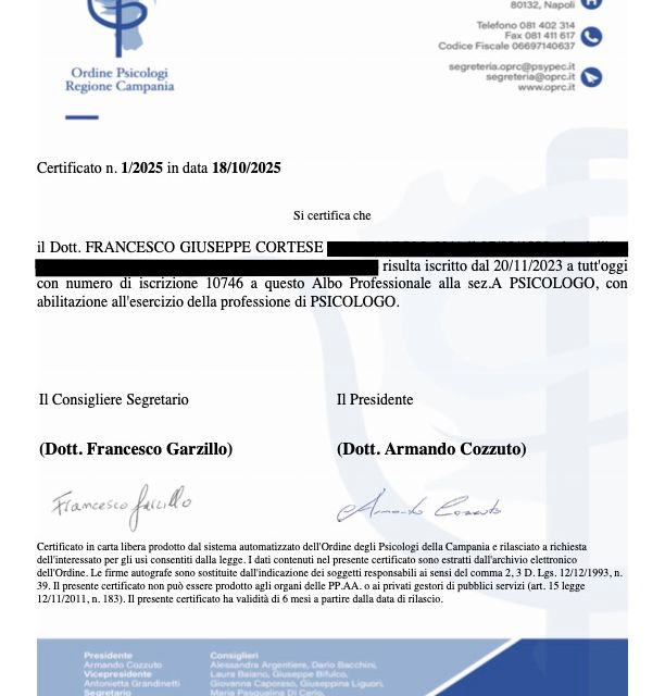 Ingrandire l'immagine: certificate 1