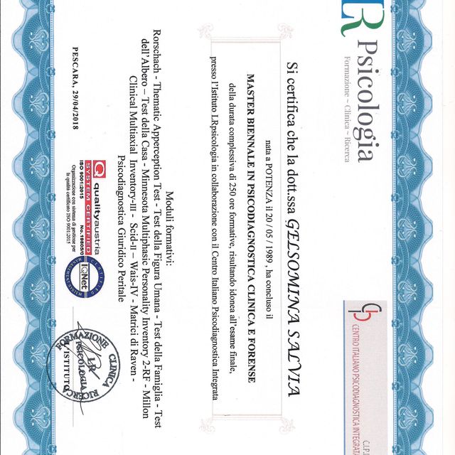 Ingrandire l'immagine: certificate 1