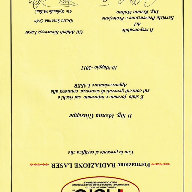 Ingrandire l'immagine: certificate 8