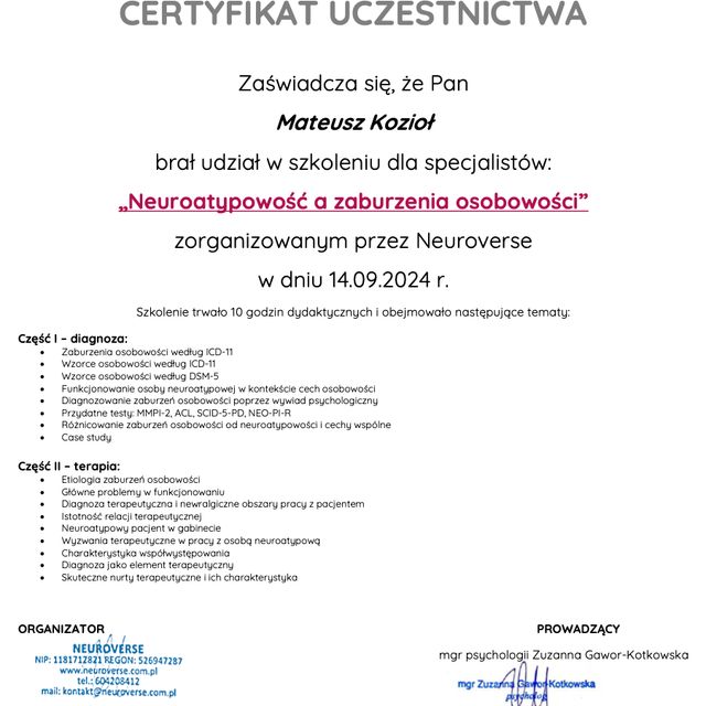 Powiększ obraz: certificate 10